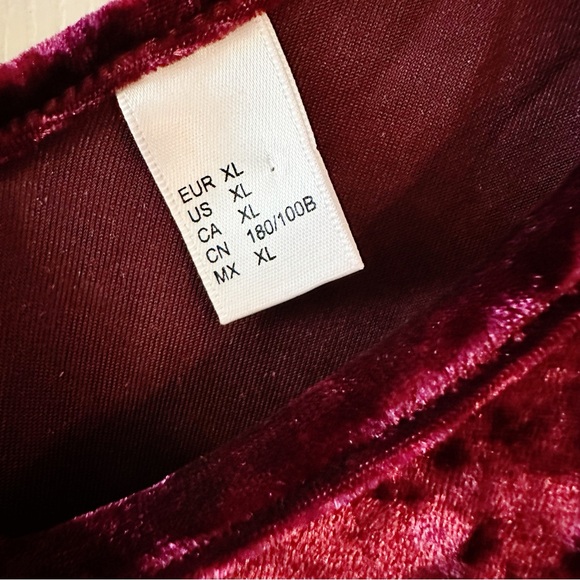 Crushed Velvet Spaghetti Strap Tank Top Fairygrunge Goth Halloween Sz XL - Picture 4 of 5